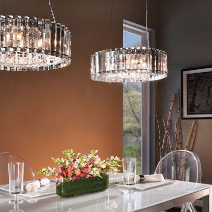 Kichler - LED Kúpeľňový luster na lanku CRYSTAL SKYE 8xG9/3W/230V IP44