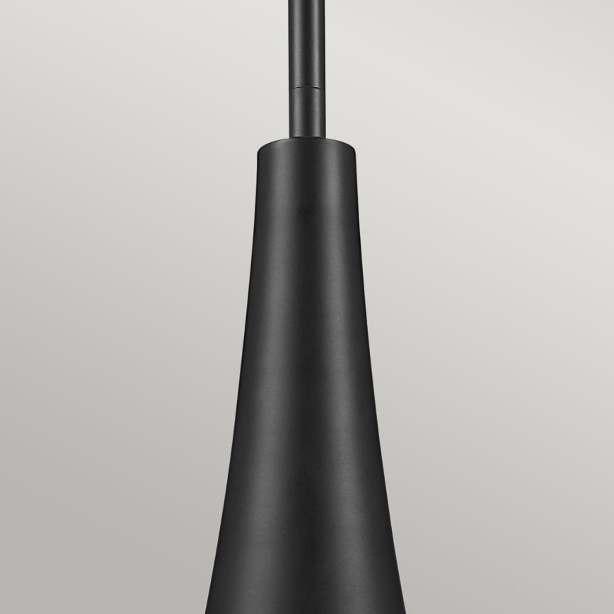 Kichler - Luster na tyči DEELA 1xE27/60W/230V pr. 17,8 cm čierna