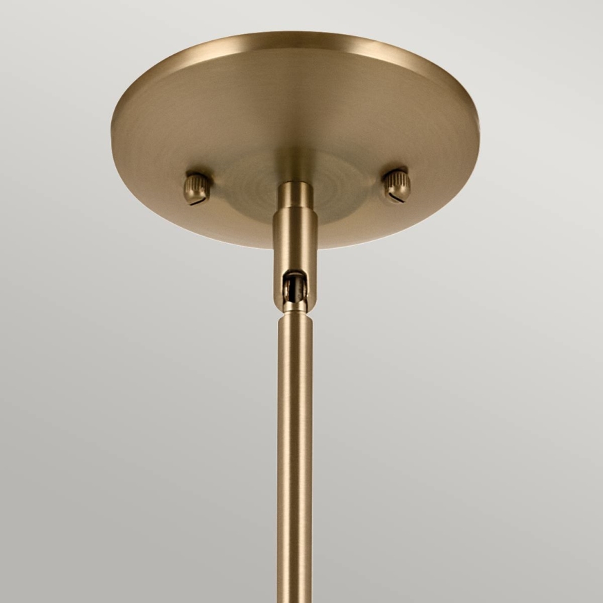Kichler - Luster na tyči DEELA 1xE27/60W/230V pr. 17,8 cm mosadz