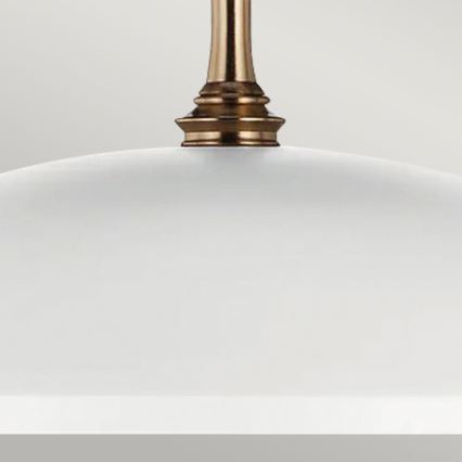 Kichler - Luster na reťazi DELAROSA 1xE27/60W/230V biela/mosadz