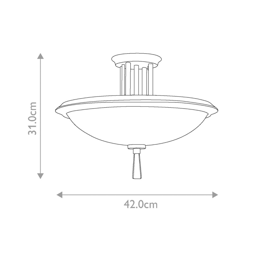 Kichler - Prisadený luster DREYFUS 3xE27/60W/230V matný chróm