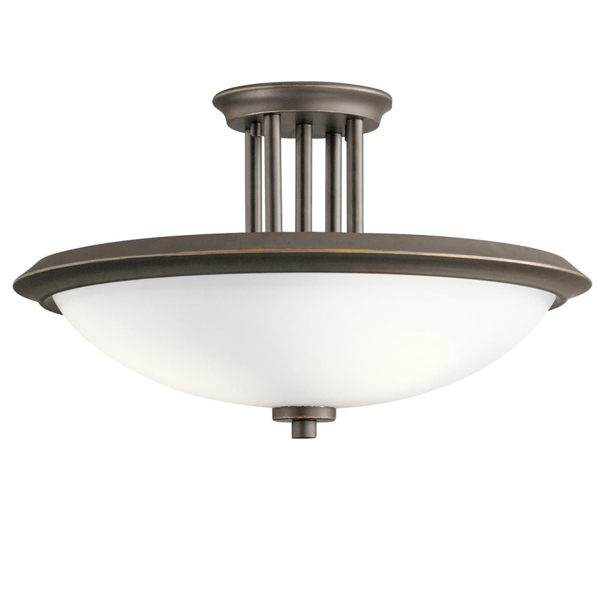 Kichler - Prisadený luster DREYFUS 3xE27/60W/230V bronzová