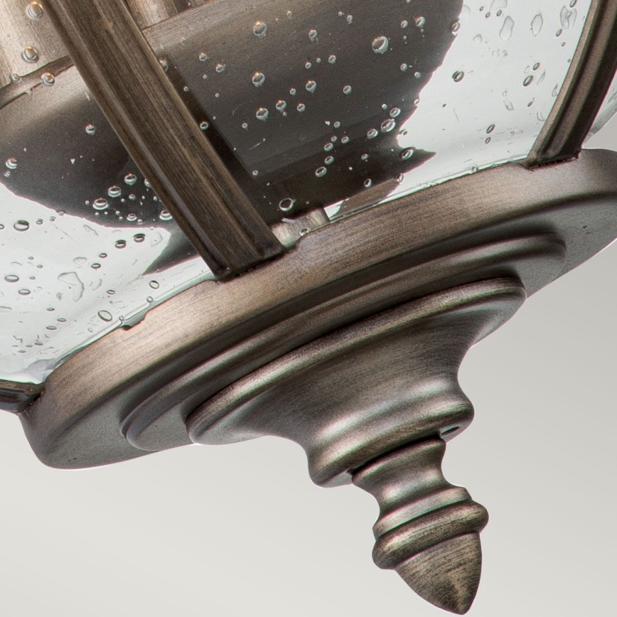 Kichler - Vonkajšie nástenné svietidlo HALLERON 3xE14/40W/230V IP44