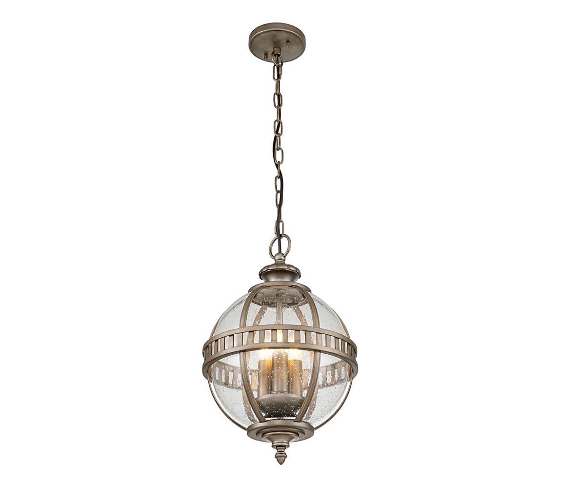 Elstead Kichler KL-HALLERON-8M-BU -Vonkajší luster na reťazi HALLERON 3xE14/40W/230V IP44 KL-HALLERON-8M-BU