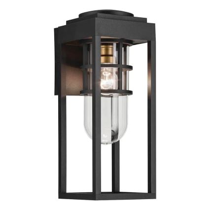 Kichler - Vonkajšie nástenné svietidlo HONE M 1xE27/60W/230V IP44 čierne