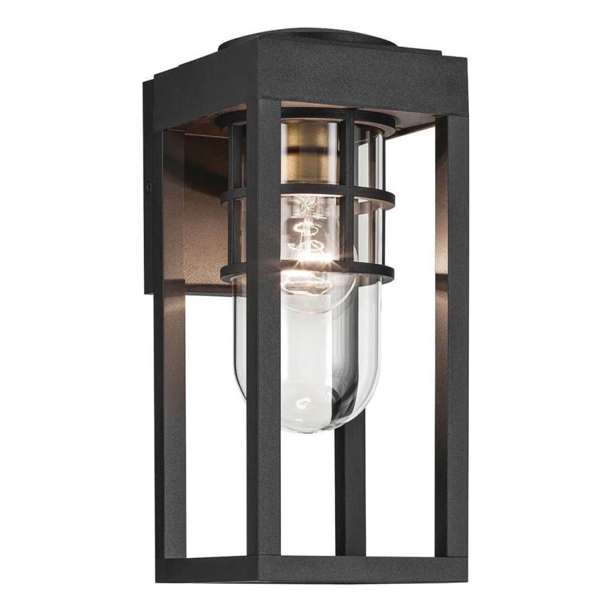 Kichler - Vonkajšie nástenné svietidlo HONE S 1xE27/60W/230V IP44 čierna