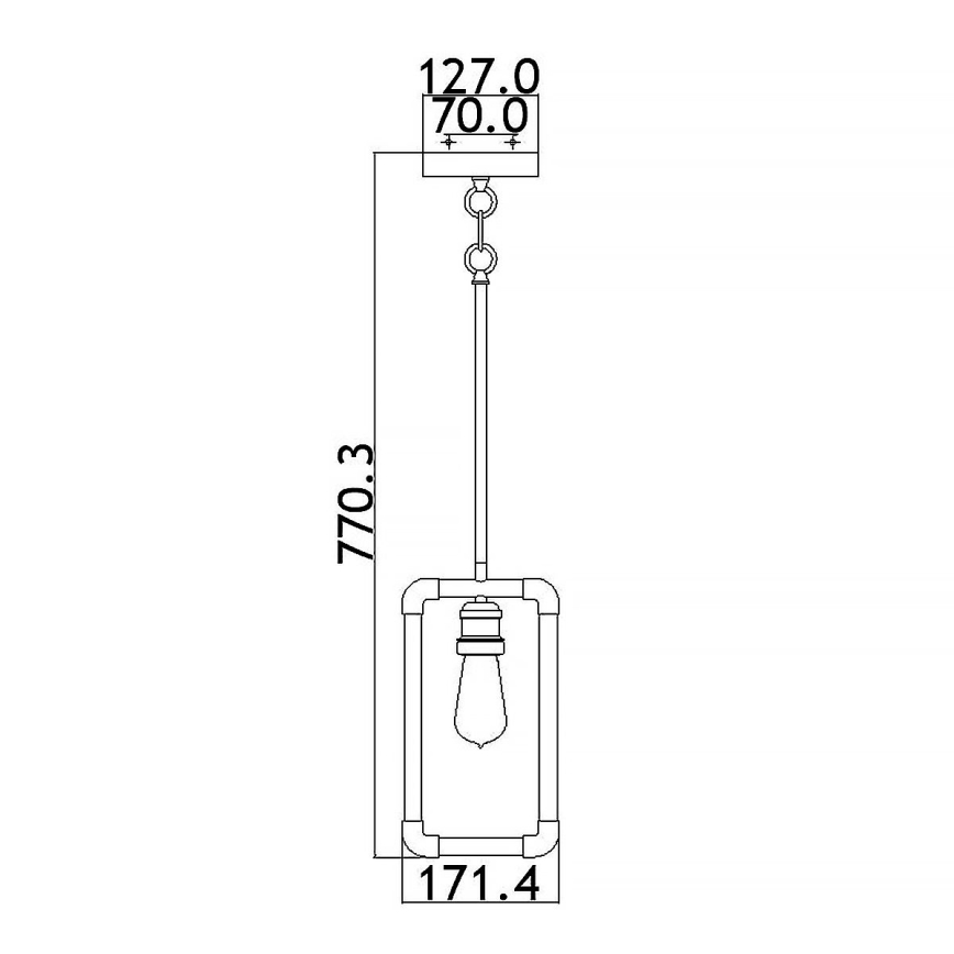 Kichler - Luster na tyči IMAHN 1xE27/60W/230V
