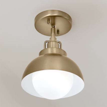 Kichler - Nástenná lampa NIVA 1xE27/40W/230V mosadz