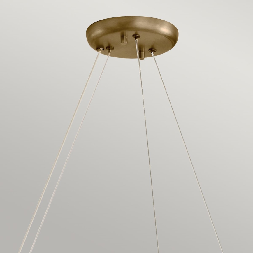 Kichler - Závesný luster PALTA na lanku 9xE14/40W/230V zlatý