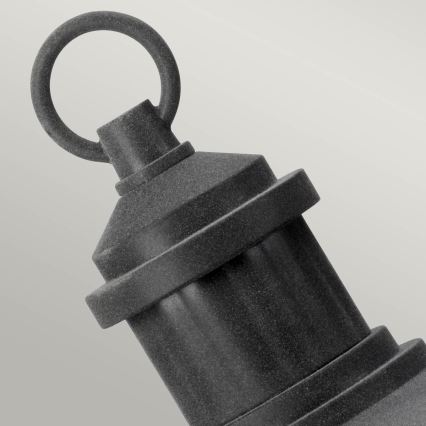 Kichler - Vonkajšia lampa RIVERWOOD 1xE27/60W/230V IP44 čierna