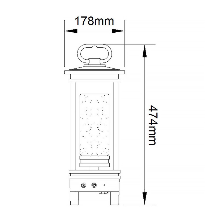 Kichler - LED Vonkajšia nabíjacia stolná lampa s reproduktorom SOUTH HOPE LED/3W/230V IP44