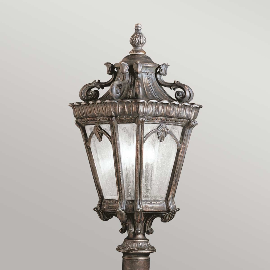 Kichler - Vonkajšia lampa TOURNAI 3xE14/60W/230V IP44