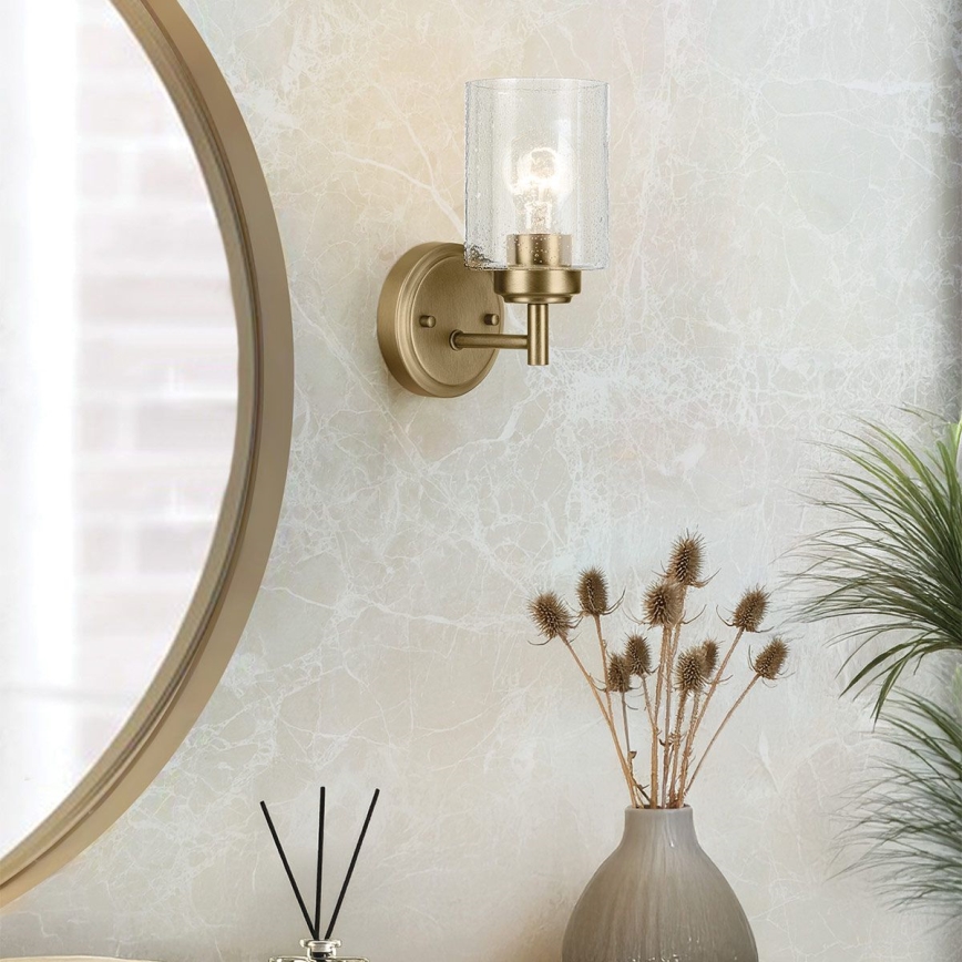 Kichler - Nástenná lampa WINSLOW 1xE27/60W/230V mosadz