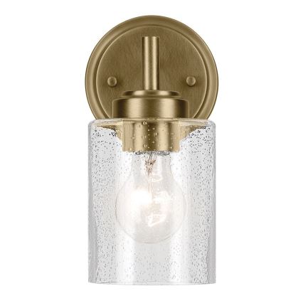 Kichler - Nástenná lampa WINSLOW 1xE27/60W/230V mosadz