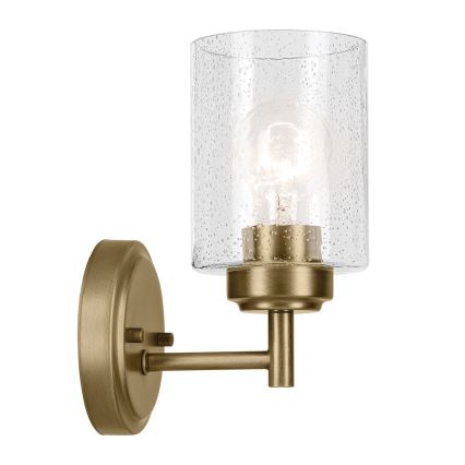 Kichler - Nástenná lampa WINSLOW 1xE27/60W/230V mosadz
