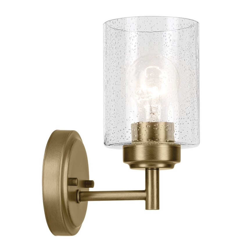 Kichler - Nástenná lampa WINSLOW 1xE27/60W/230V mosadz