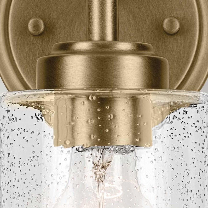 Kichler - Nástenná lampa WINSLOW 1xE27/60W/230V mosadz