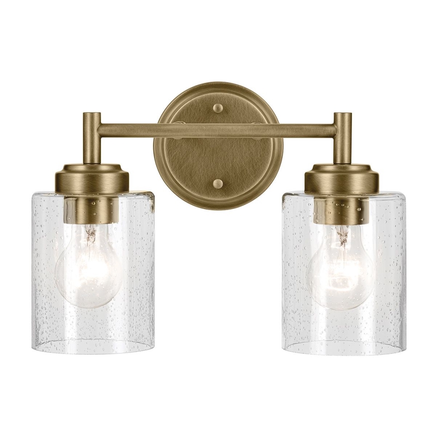 Kichler - Nástenná lampa WINSLOW 2xE27/60W/230V mosadz