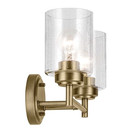 Kichler - Nástenná lampa WINSLOW 2xE27/60W/230V mosadz