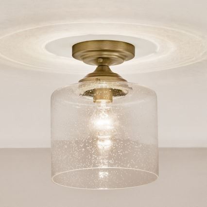 Kichler - Stropné svietidlo WINSLOW 1xE27/60W/230V pr. 21,6 cm mosadz
