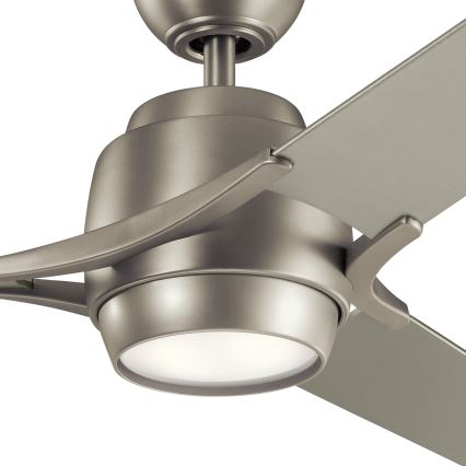 Kichler - LED Stmievateľný stropný ventilátor ZEUS LED/10W/230V + diaľkové ovládanie