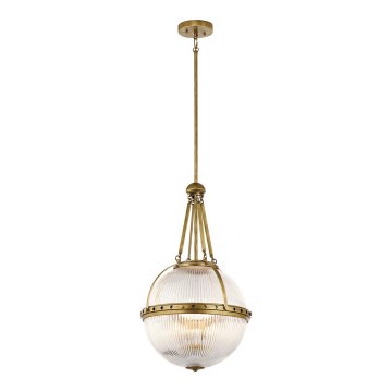 Kichler - Luster na tyči ASTER 3xE14/60W/230V mosadz