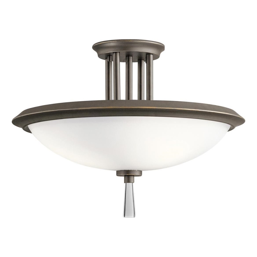 Kichler - Prisadený luster DREYFUS 3xE27/60W/230V bronzová