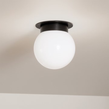 Kichler - Stropné svietidlo ALBERS 1xE27/40W/230V pr. 20,3 cm čierne