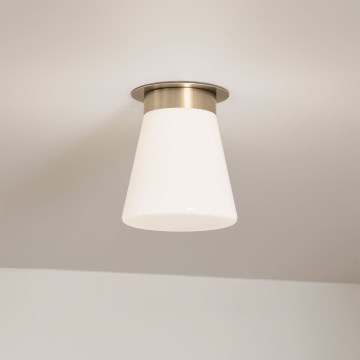 Kichler - Stropné svietidlo ALBERS 1xE27/40W/230V priemer 21,6 cm bronzové