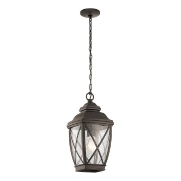 Kichler - Vonkajší luster na reťazi TANGIER 1xE27/60W/230V IP44