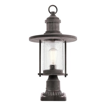 Kichler - Vonkajšia lampa RIVERWOOD 1xE27/60W/230V IP44 čierna