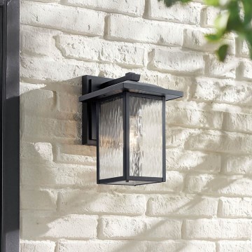 Kichler - Vonkajšie nástenné svietidlo CAPPANNA M 1xE27/60W/230V IP44 čierne