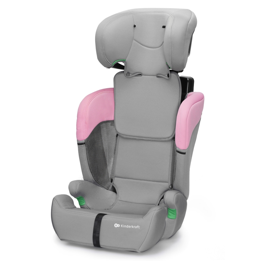 KINDERKRAFT - Autosedačka COMFORT UP i-Size (76-150 cm) šedá/ružová