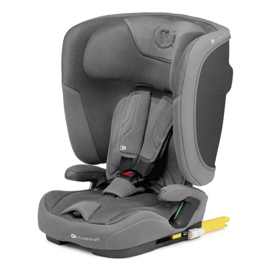 KINDERKRAFT - Autosedačka FIX2GO i-Size 76-150 cm sivá