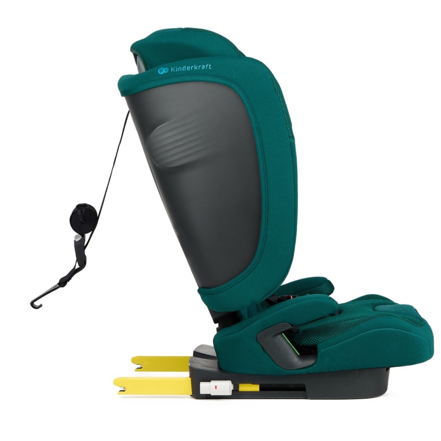 KINDERKRAFT - Autosedačka FIX2GO i-Size 76-150 cm tyrkysová