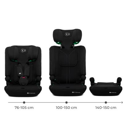 KINDERKRAFT - Autosedačka I-COMFY i-Size 76-150 cm čierna