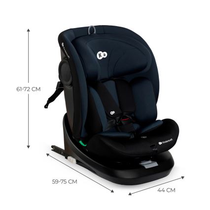 KINDERKRAFT - Autosedačka I-GROW i-Size (40-150 cm) čierna