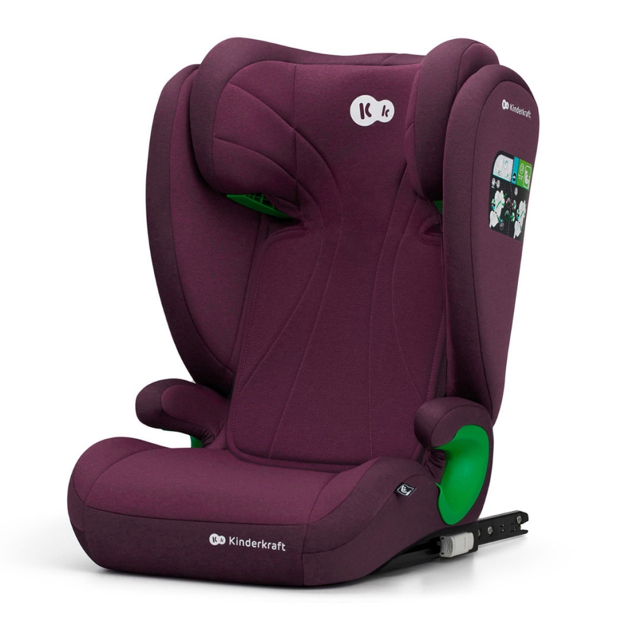 KINDERKRAFT - Autosedačka JUNIOR FIX 2 (100-150 cm) Cherry pearl
