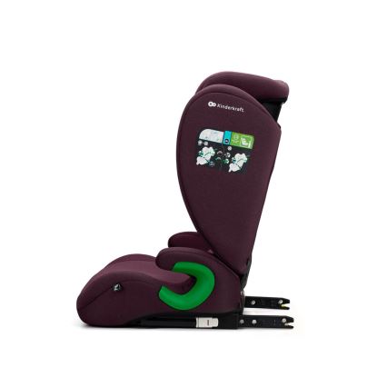 KINDERKRAFT - Autosedačka JUNIOR FIX 2 (100-150 cm) Cherry pearl