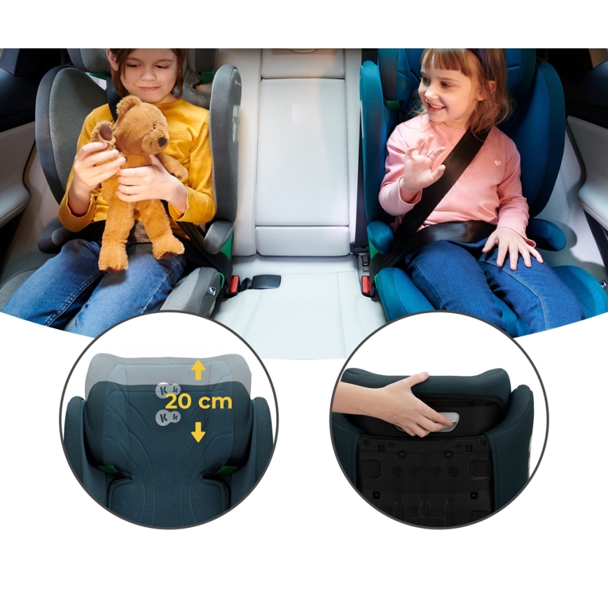 KINDERKRAFT - Autosedačka JUNIOR FIX 2 (100-150 cm) Harbor blue