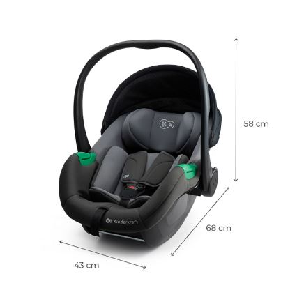 KINDERKRAFT - Autosedačka MINK PRO 2 40-87 cm (0-13 kg) sivá