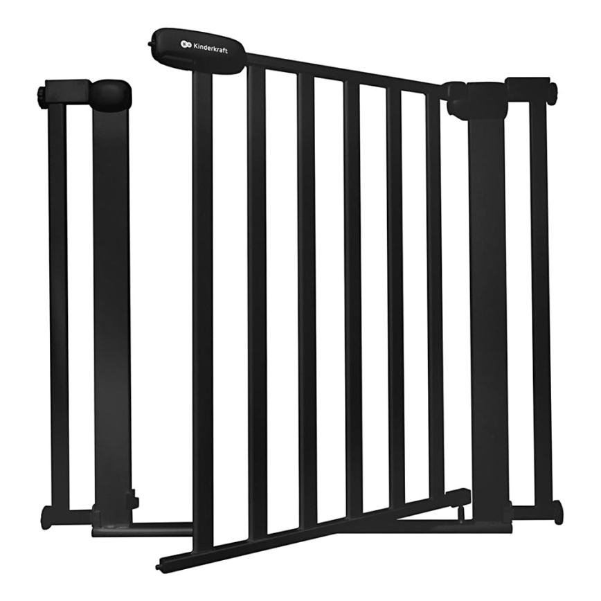 KINDERKRAFT - Bezpečnostná zábrana LOCK&GO 75-103 cm čierna