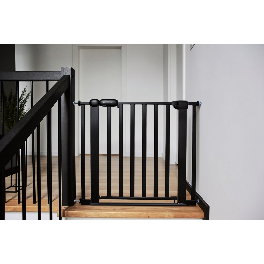KINDERKRAFT - Bezpečnostná zábrana LOCK&GO 75-103 cm čierna
