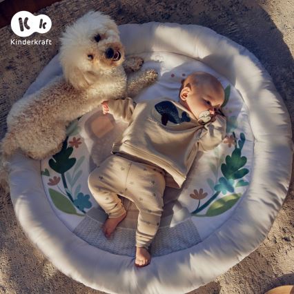 KINDERKRAFT - Detská hracia deka COZYPLAY sivá