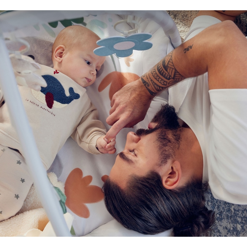 KINDERKRAFT - Detská hracia deka COZYPLAY sivá