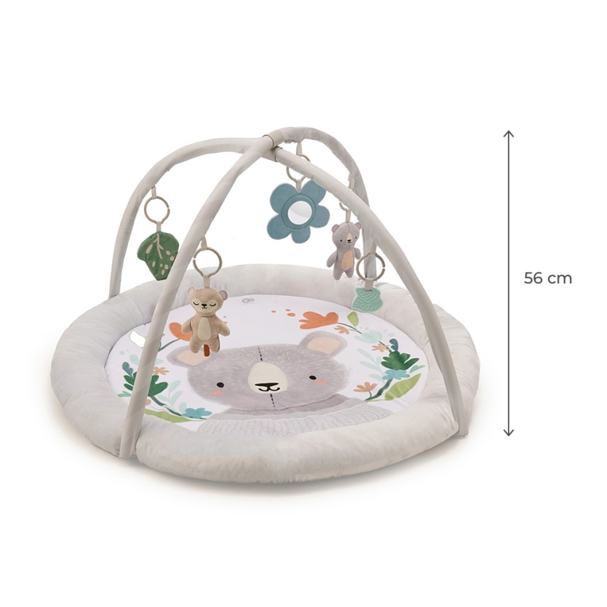 KINDERKRAFT - Detská hracia deka COZYPLAY sivá