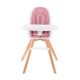 KINDERKRAFT - Detská jedálenská stolička 2v1 TIXI ružová
