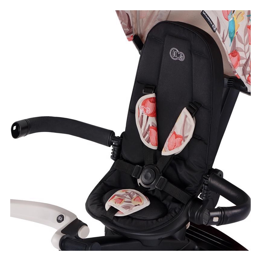 KINDERKRAFT - Detská trojkolka 5v1 EASYTWIST béžová/čierna