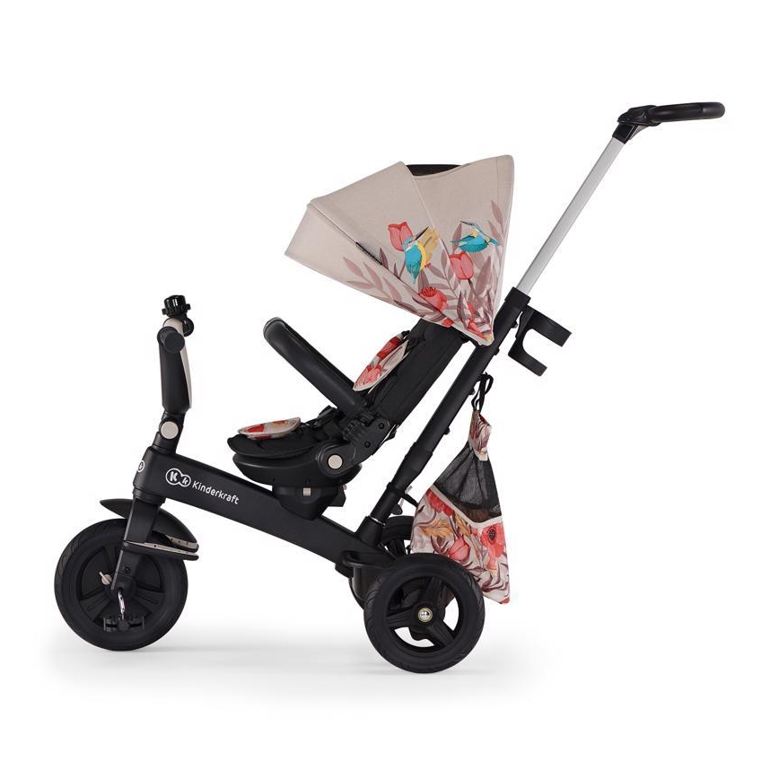 KINDERKRAFT - Detská trojkolka 5v1 EASYTWIST béžová/čierna