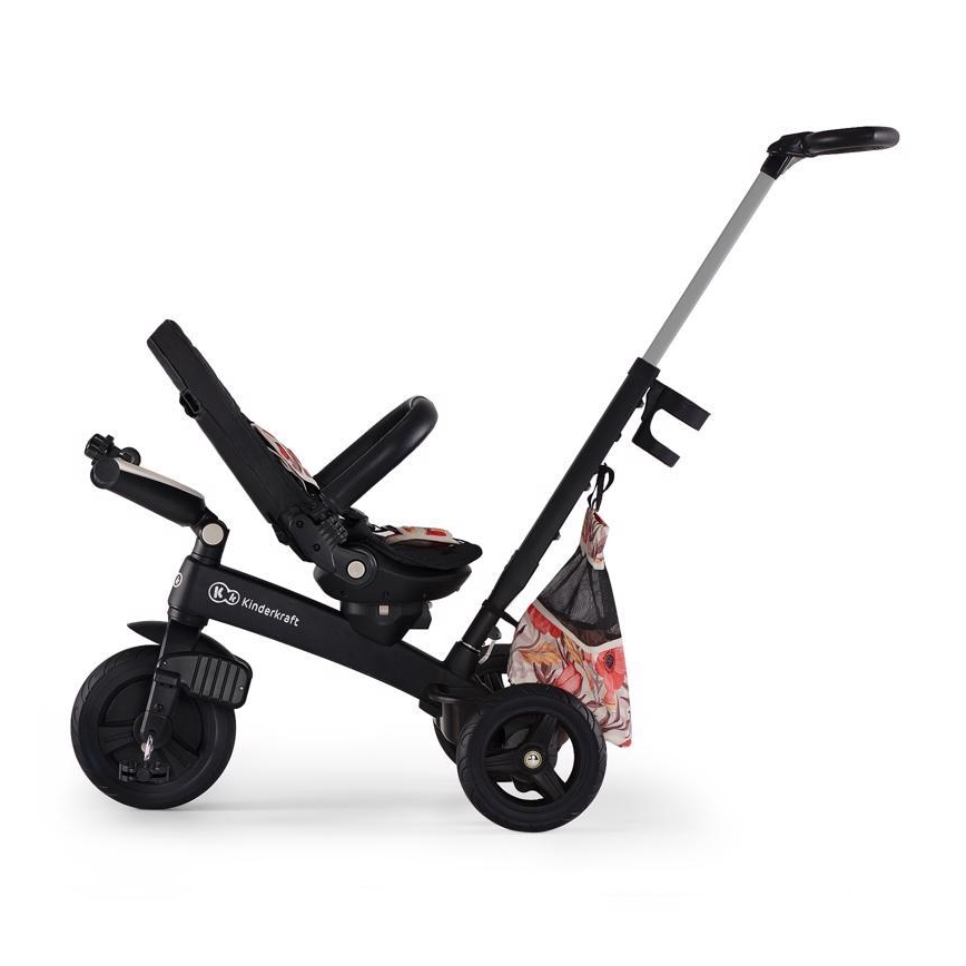 KINDERKRAFT - Detská trojkolka 5v1 EASYTWIST béžová/čierna